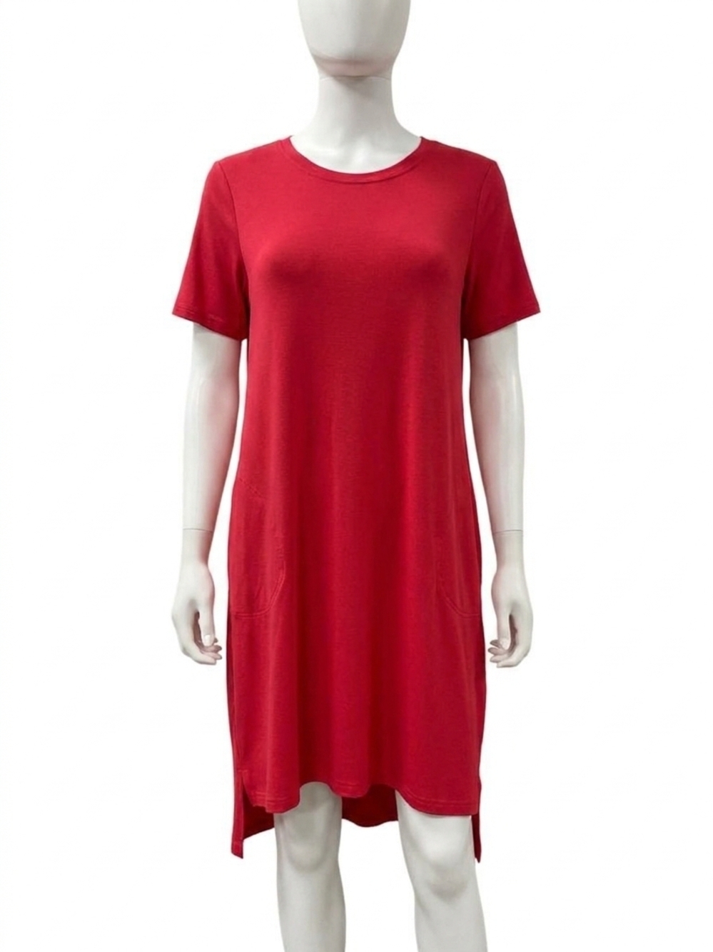 NEW SYMPLI women's bamboo t-shirt dress in hibiscus